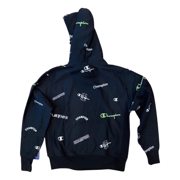 Champion Heavy Weight Black Men’s Hoodie Sweatshirt Size Medium NWT - Picture 11 of 11